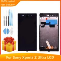6.4'' Original For Sony Xperia Z Ultra XL39h XL39 C6833 C6802 LCD Display + Touch Screen Digitizer Assembly with frame