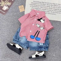 [10kg-28kg] bộ sơmi phối jean cho bé trai
