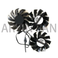 3PCS/Set 82MM PLD09215S12H GPU Cooler Graphics Card Fans For RX 5700 XT 8G Video VGA As Replacement