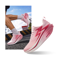 361 Degrees Flame 4 Mix รองเท้าวิ่งสำหรับผู้ชายแบบมืออาชีพที่ทำจากคาร์บอนเพลท ระบายอากาศได้ดี ระบาย