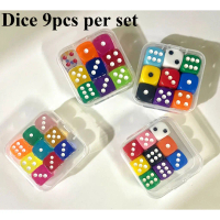 Shake Dice Transparent Random 9 Side Dice Toy Dice For Club Party Family Games KTV