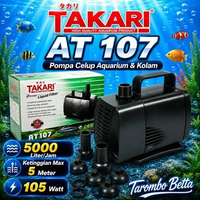 TAKARI AT 107 Mesin Pompa Celup Kolam Ikan Filter Aquarium Aquascape Air Terjun Hidroponik Gelembung