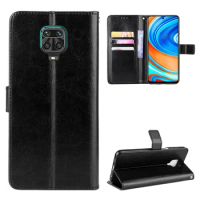 Fashion Wallet PU Leather Case Cover For Redmi Note 9 Pro Max/Note 9S/Note 9 Pro Flip Protective Phone Back Shell Card Holders