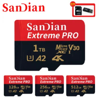Micro TF SD Card 128GB 256GB Class 10 A2 High Speed Memory Card U3 4K 512GB TF Flash Card 1TB for Smartphone Camera Drone