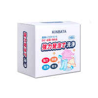 日本KINBATA一木番 強力發泡酵素洗淨洗衣機槽清潔錠10入/盒 (筒槽防霉除臭去污除水垢清潔劑,直立式,滾筒式,雙槽式皆適用)