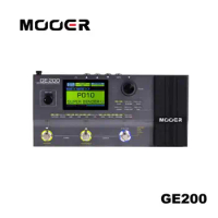 MOOER GE200 Amp Modelling Multi Effects Pedal With Amp Modeling Bundle GE 200 Guitar Effect Processor