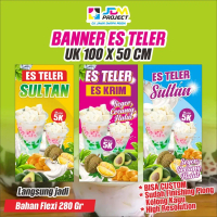 JDM Project - BANNER SPANDUK JUALAN TAKJIL ES TELER KUAH SULTAN CREAMY 320GSM TEBAL BERKUALITAS DESA