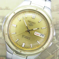 Halal Seiko 5 sapphire second-hand Automatic Men's Watch 7S26 transparent（Arabic+English）luminous