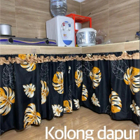 GORDEN KOLONG DAPUR DAUN TALAS HITAM KUNING Tali