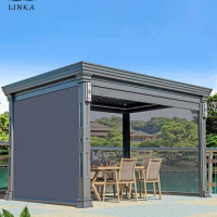 Patio Louvers Roofing Systems Aluminium Gazebo Commercial Pergola Restaurant Outdoor Cover