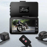 3 Inch 1080P Dash Cam Motorcycle Camera DVR Motor Dash Cam Waterproof Dual-track Front Rear Recorder Motorbike Driving Recorder