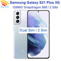 Samsung Galaxy S21 Plus S21+ 5G G9960 Dual Sim 6.7" 8GB RAM 128/256GB ROM Snapdragon NFC Unlocked Original Android Cell Phone