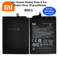 2024 Years 100% Original BN53 Battery For Xiaomi Redmi Note 10 pro 10pro / Redmi Note 9 Pro 9pro 5020mAh Phone Battery Bateria