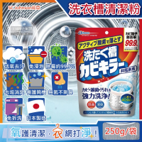 【日本SC JOHNSON莊臣】免浸泡氧系除霉去汙消臭洗衣機槽清潔粉250g/袋(直立式雙槽式筒槽強力洗淨劑)