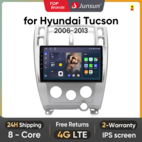 Junsun V1 AI Voice Wireless CarPlay Android Auto Radio for Hyundai Tucson 2006 - 2013 2008 4G Car Multimedia GPS 2din autoradio