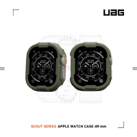 【UAG】Apple Watch Ultra/Ultra 2（49mm）耐衝擊保護殼-軍綠(手錶保護殼、 Ultra錶殼)