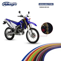 Selang Rem Allegri Yamaha WR 250 WR250 Brake Hose Original Depan B.Merah Carbon