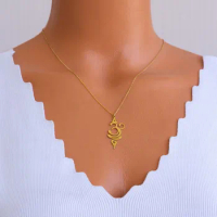 2022 New Handmade Necklace - Silver Color-gold-Rose Gold Necklace - Symbol Necklace - Yoga Necklace - Gold Jewelry