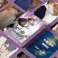 55pcs/Box Korean BL Manhwa Uncanny Charm Mini Card Laser Lomo Card Fans Collection Gifts