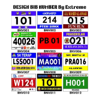 NOMBOR BIB PESERTA Material Tarpolin 320gsm A5 Size Paper