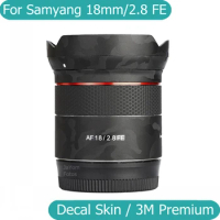 For Samyang 18 F2.8 FE Decal Skin Vinyl Wrap Film Lens Protective Sticker Protector Coat AF 18mm 2.8 f/2.8 For Sony Mount AF18