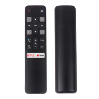 Voice Remote Controll RC802V FNR1 For TCL with Netflix and YouTube RC802V 49P30FS 65P8S 55C715 49S6800 43S434 TV Remote Control