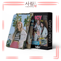 55pcs Aespa《SPICY》Red Blue LOMO Card Set Collection Kpop Winter Karina Giselle Ningning Photocard Ph