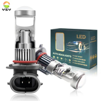 2pcs H11/H9/H8 9005/9006 Light Bulb, 20000LM 800% Brighter, 1:1 Size H7 Bulb Combo with 15000RPM Cooling Fan, 6500K Cool White P