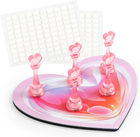Nail Stand for Press OnsHeart Nail Holder for Painting Nails Strong Magnet Fake Nail Holder Painting