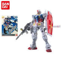 Bandai Gundam Assembled Model Figure MG 1/100 RX-78-2 Gundam 3.0 Ver Clear Color Base Limited Genuine Model Collection Ornaments
