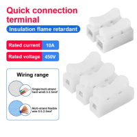 (10pcs) CH2 CH3 Quick Connector Terminal Block Fast Connect Press Type Spring Connector Wire Wiring