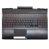 Laptop Keyboard Cover For HP Omen 15-DC Palmrest Upper Case US With Backlight