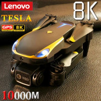 Lenovo Tesla Drone 8k Professional 8K HD Aerial Photography Quadcopter Obstacle Avoidance Drone with Camera GPS One-Click Return