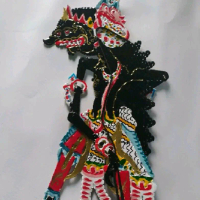 wayang kulit kertas Sabrangan hitam 50 cm