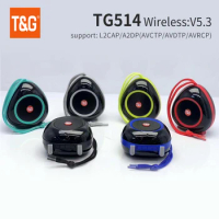 Speaker Portable TG514 Bluetooth 5.3 Mini Wireless Soundbar Subwoofer Outdoor Indoor Loudspeaker Support TWS TF Card FM Radio