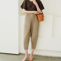 9116 One Size (45-75kg) Autumn Spring Winter Thickened Fabric Pleated Loose Leisure All-Matching Har