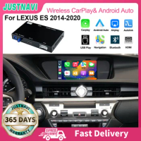 JUSTNAVI Wireless Apple CarPlay Android Auto Smart AI BOX For Lexus ES 2014 2015 2016 2017 2018 2019 2020 HDMI Function