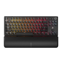 【CORSAIR 海盜船】K70 CORE 紅軸RGB TKL機械式無線鍵盤(英)