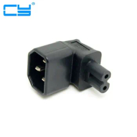 5pcs 90 Degree Right Angled IEC angle IEC320 IEC 320 C14 Socket to IEC C7 AC Power Plug Adapter connector Set UL Approved