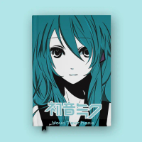Buku Catatan Notebook Hatsune Miku4 Vocaloid Custom Nama Diary Jurnal