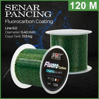 FTK Senar Pancing Nylon Fluorocarbon Coating Fishing Line 120M Hijau No. 6