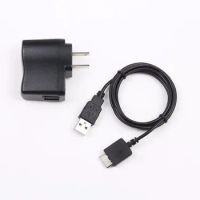 5V 1A charger and sony mp3 cable USB AC Power Charger Adapter + PC Cord For Sony MP3 NWZ-E464 BLK E464PNK E464RED