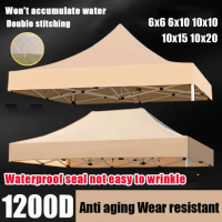 Malaysia Spot Kualiti Tinggi Kalis Air 8x8/10x10 Kain Canopy Hanya Top Kain Kanopi Khemah Pasar Nigh