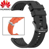 22mm Watch Strap for Huawei Watch GT3 GT2 Watch 3 Pro Silicone Sport Strap with Logo Bracelet Watchband For HUAWEI Gt Watch
