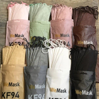 KF94 WARNA WARNI 4PLY /KF94 WE MASK WARNA MATCHA NUDE PINK/ MASKER KF 94 KOREA (TALI SENADA) KF94
