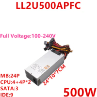 New Original PSU For Lianli 2U 500W Switching Power Supply LL2U500APFC