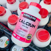 Viên uống Canxi Kirkland Signature Calcium 600mg + D3 hộp 500 viên của Mỹ