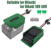 Power Wheels DIY Adapter For Hitachi/for Hikoki 18V-36V Battery with Fuse Switch Battery Adapter Power Convertor Dock Connector