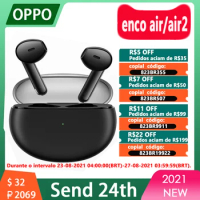 Original EarBuds OPPO Enco AIR / enco air 2 Wireless Bluetooth Earphones BT 5.2 AUDIO Tws Headset 12mm Dynamic