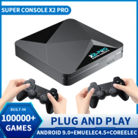 Super Console X2 Pro Retro Video Game Console with 100000+ Games for PSP/PS1/N64/Sega Saturn/DC Retro Game Console 4K HD